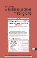 Archives de sciences sociales des religions, no 195